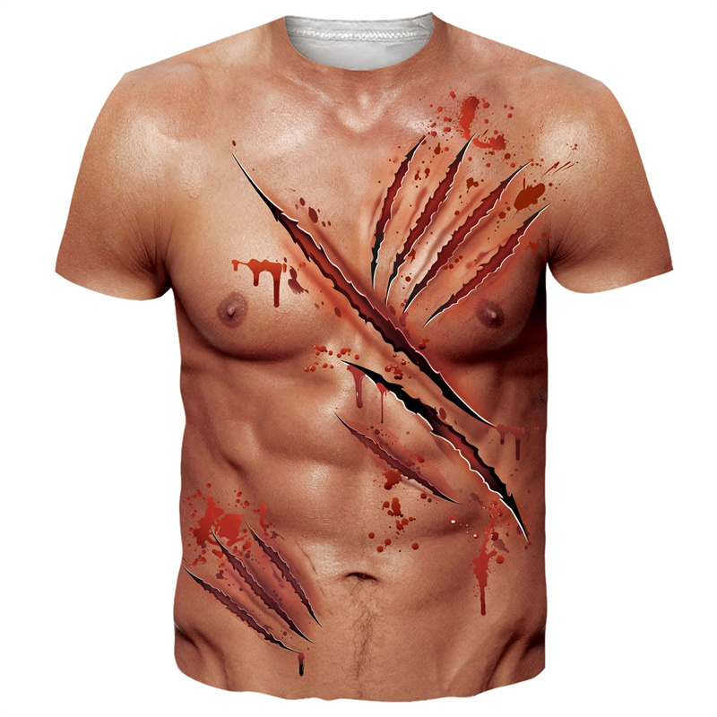 Esports Gaming Arm Sleeve - Fun Summer Bikini Pattern T-shirts, Men's
