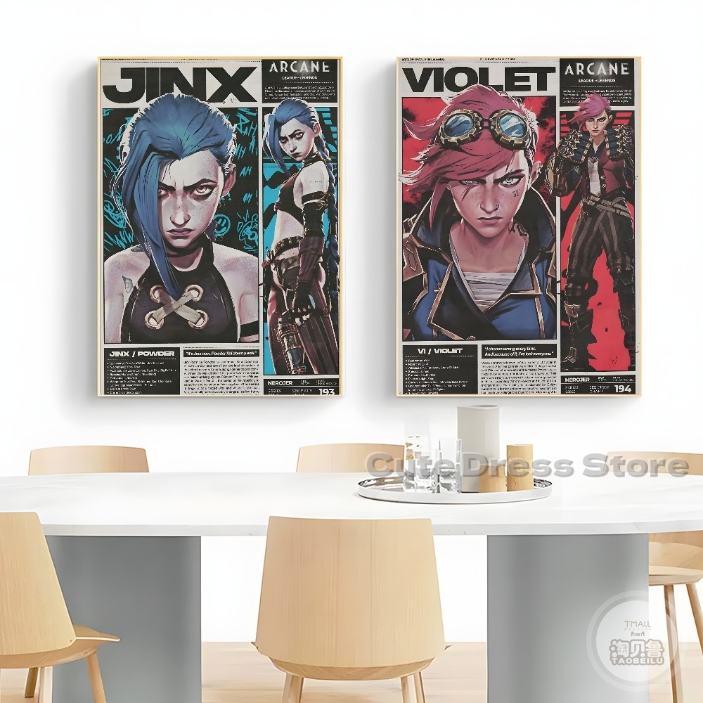 Arcane Canvas Print  Unframed  - Esports Gaming Poster ulasan dan harga