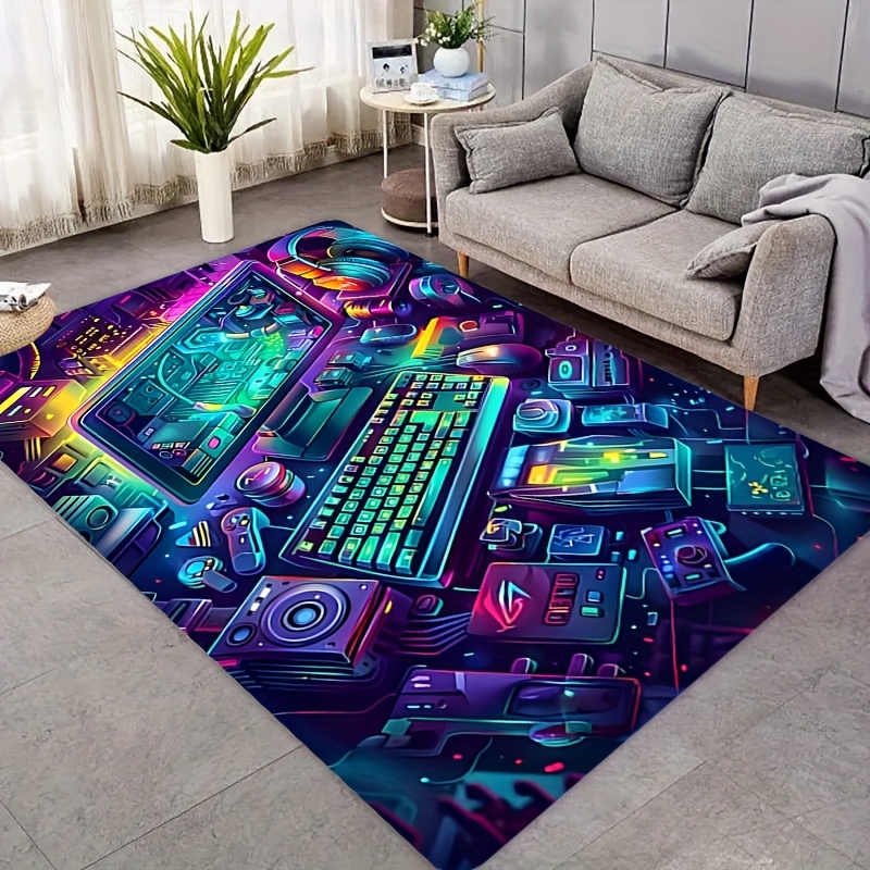Cyberpunk Gaming Rug Flannel C - Esports Gaming Room ulasan dan harga