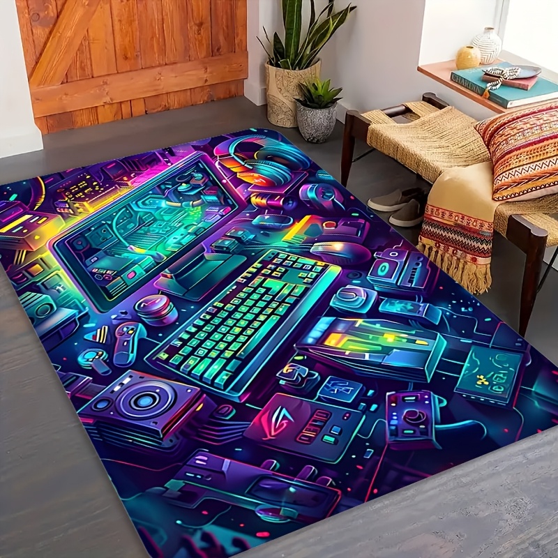 Cyberpunk Gaming Rug Flannel C - Esports Gaming Room ulasan dan harga