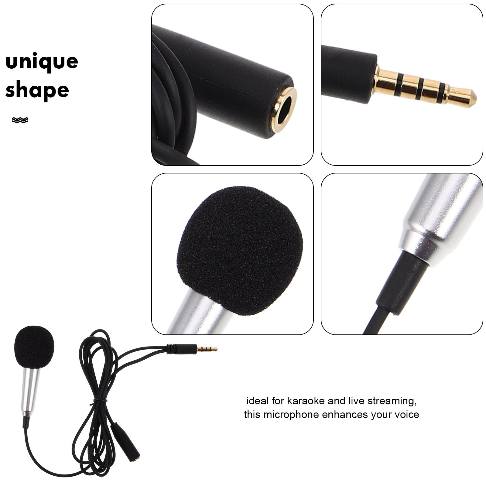 Mini Metal Microphone for Mobi - Streaming Mic Condenser ulasan dan harga