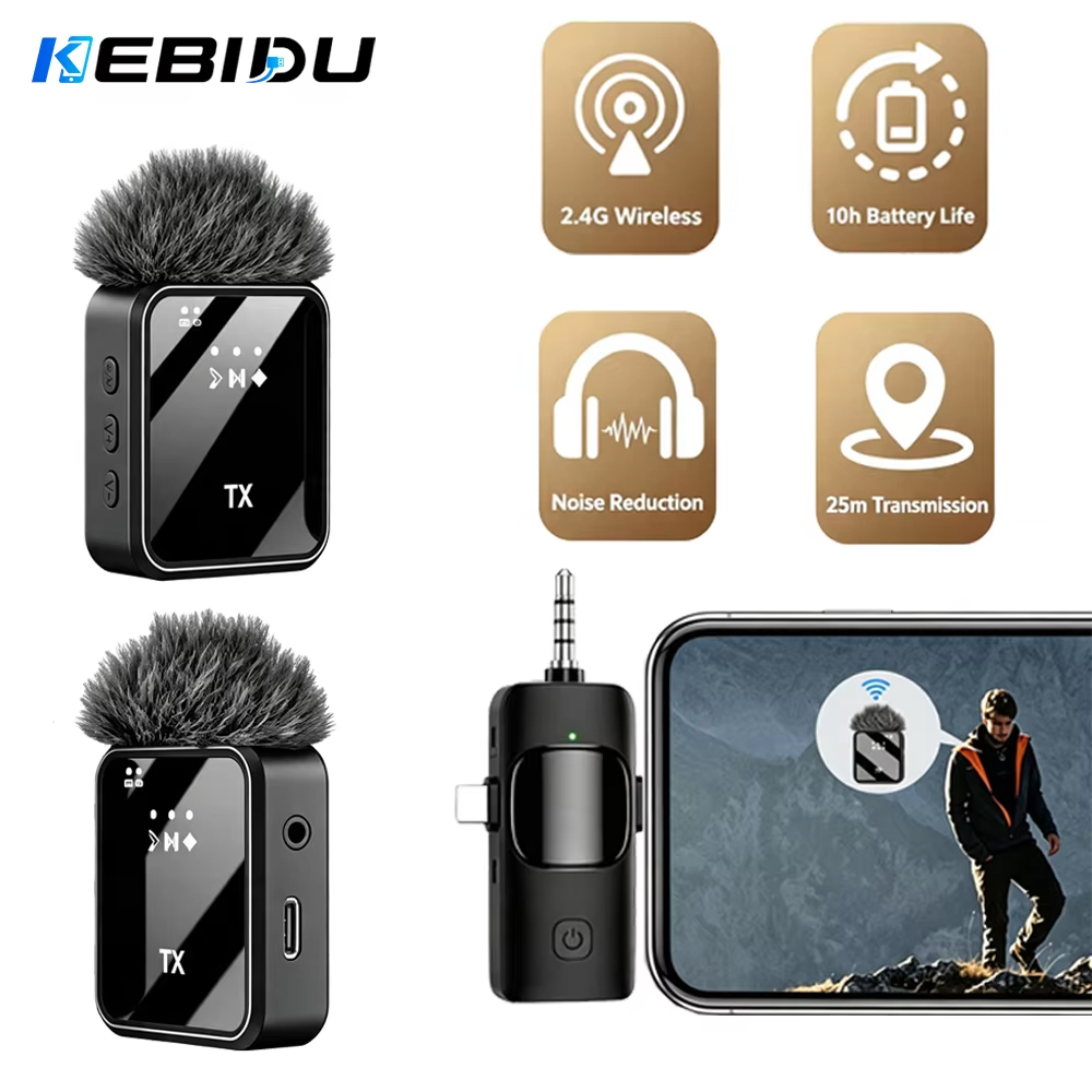 KEBIDU Wireless Lavalier Micro - Streaming Mic Condenser ulasan dan harga