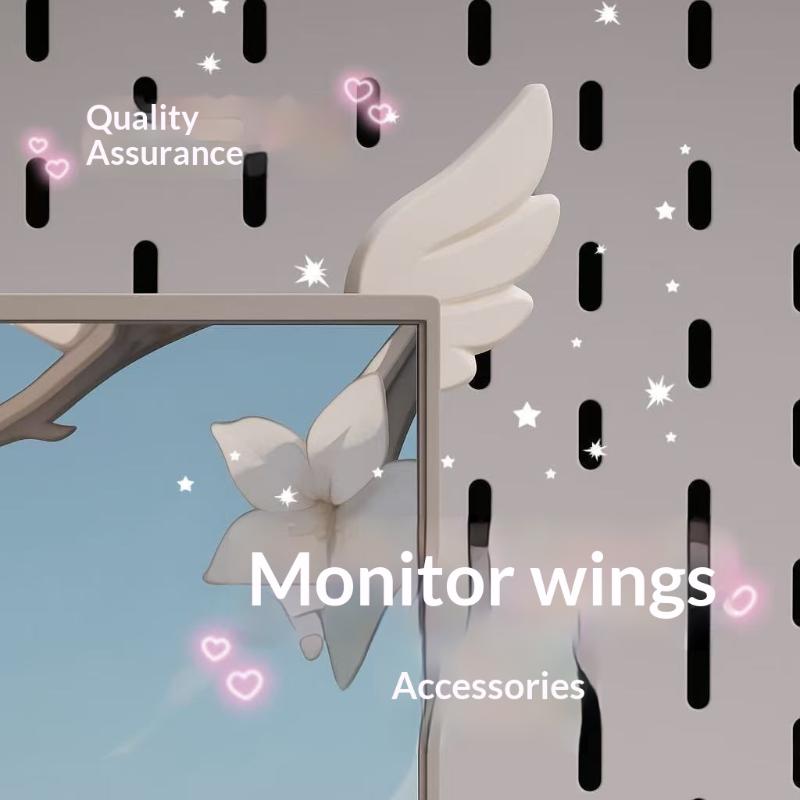 1Pair 3D Printed Monitor Wings - Esports Gaming Room ulasan dan harga