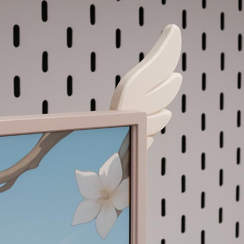 1Pair 3D Printed Monitor Wings - Esports Gaming Room ulasan dan harga