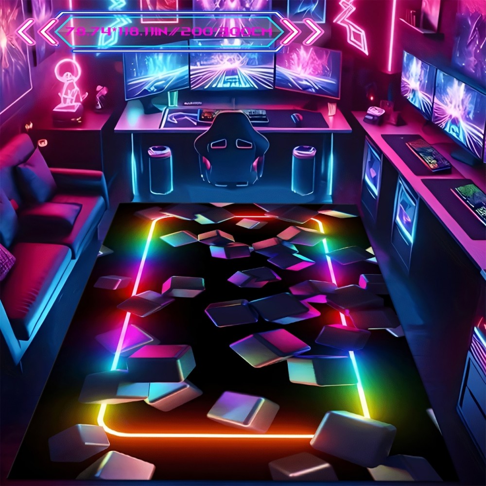 VIKAMA Gaming Mat Colorful Des - Esports Gaming Room ulasan dan harga
