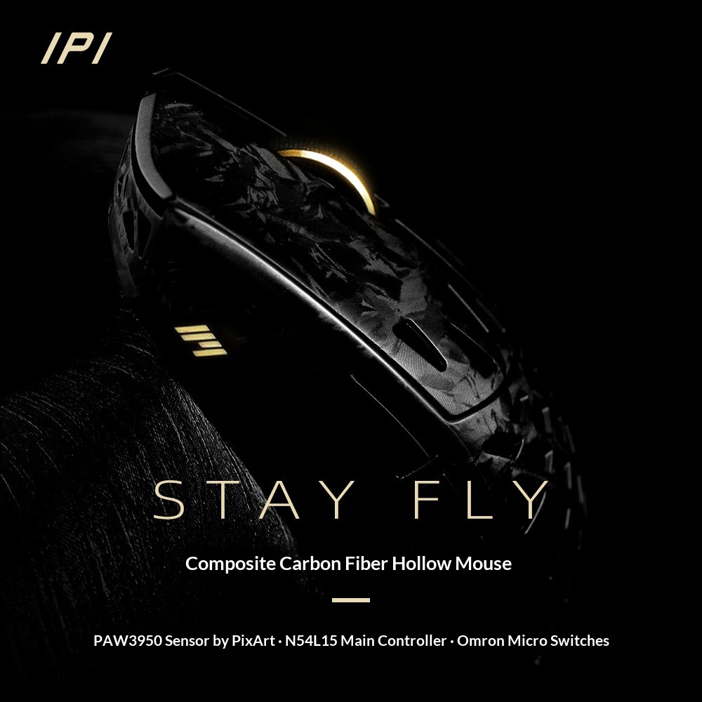 IPI FLY Carbon Fiber Wireless  - Esports Wireless Gaming Mouse ulasan dan harga