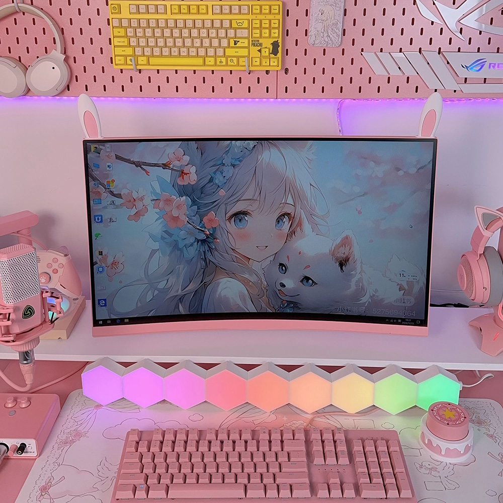 Rabbit Ears Display Decor Cute - Esports Gaming Room ulasan dan harga