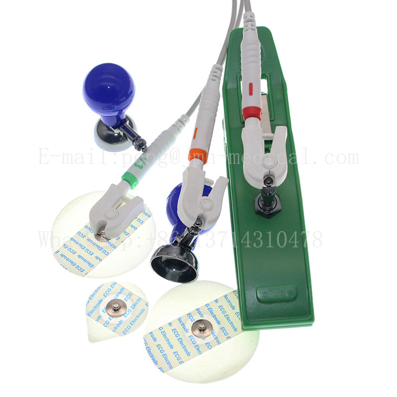 ECG EKG Lead Wires Holter Cabl - Dual Monitor Stand ulasan dan harga