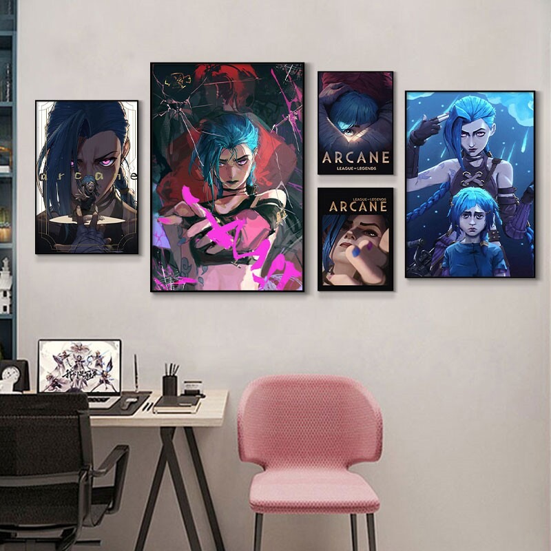 Arcane Jinx Close-Up Poster Un - Esports Gaming Stocks ulasan dan harga