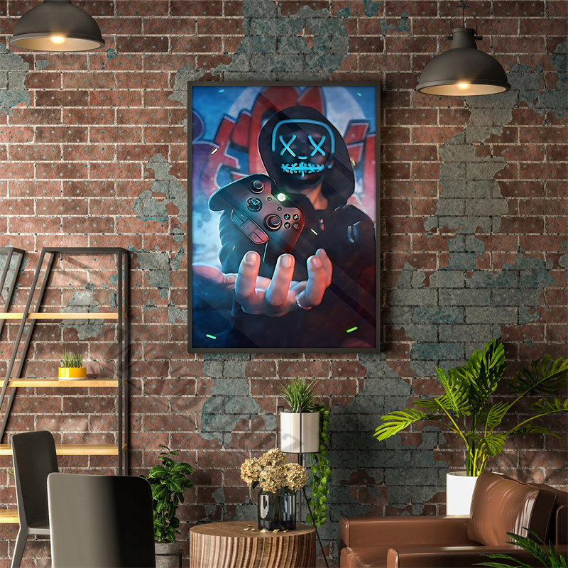 80s Colorful Punk Neon Gamer C - Esports Gaming Poster ulasan dan harga