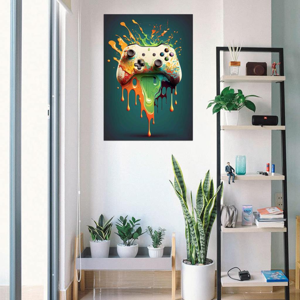 80s Colorful Punk Neon Gamer C - Esports Gaming Poster ulasan dan harga