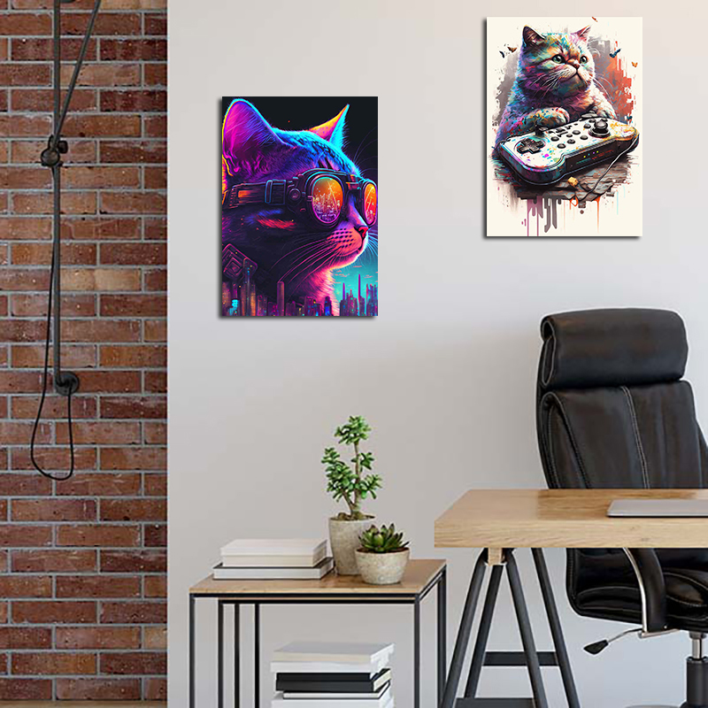 80s Colorful Punk Neon Gamer C - Esports Gaming Poster ulasan dan harga