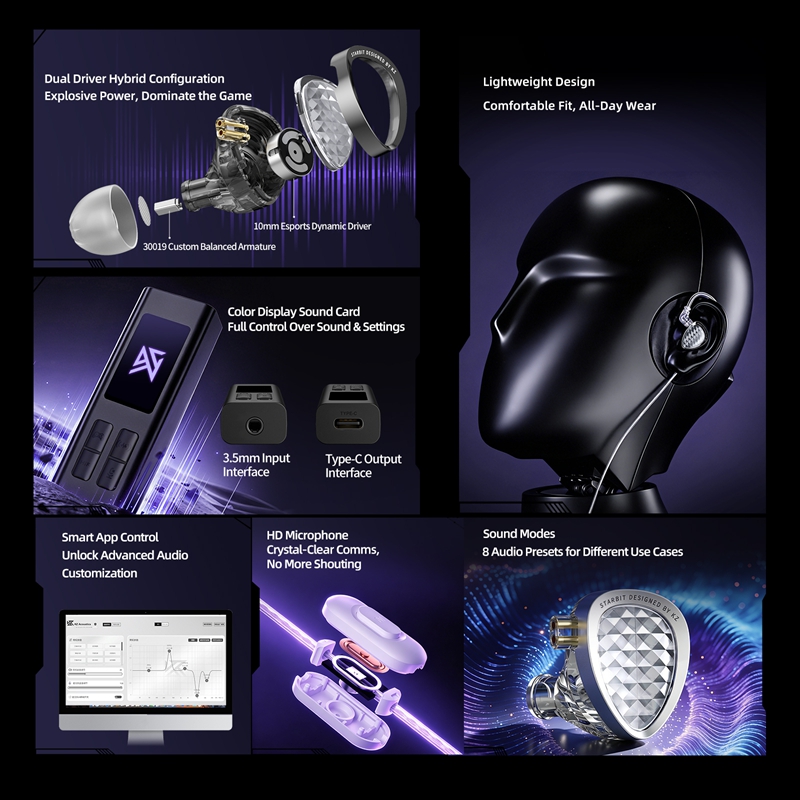 KZ Starbit Wired Gaming Earpho - Esports Gaming Mobile ulasan dan harga