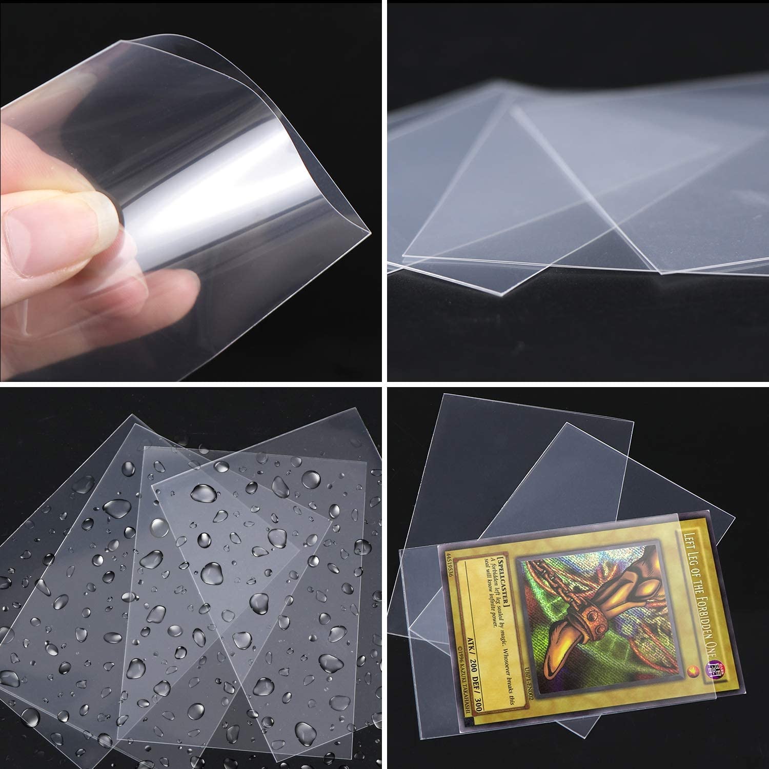 100pcs Transparent Card Sleeve - Esports Gaming Arm Sleeve ulasan dan harga